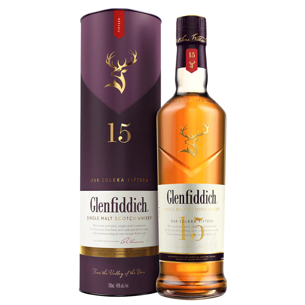 GLENFIDDICH 15 YEARS OLD SINGLE MALT WHISKY