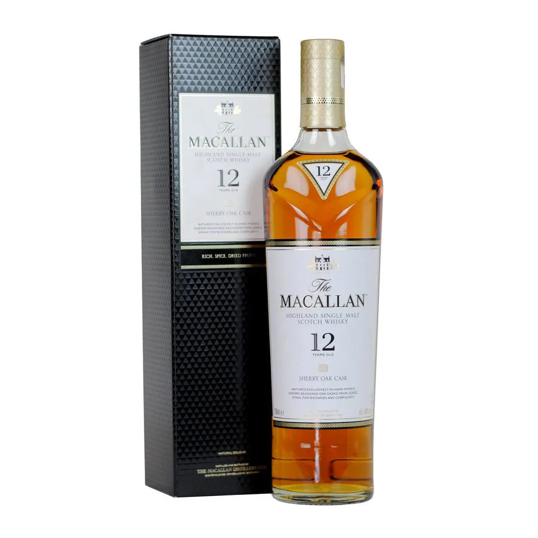 MACALLAN 12 YEARS SHERRY CASK SINGLE MALT WHISKY