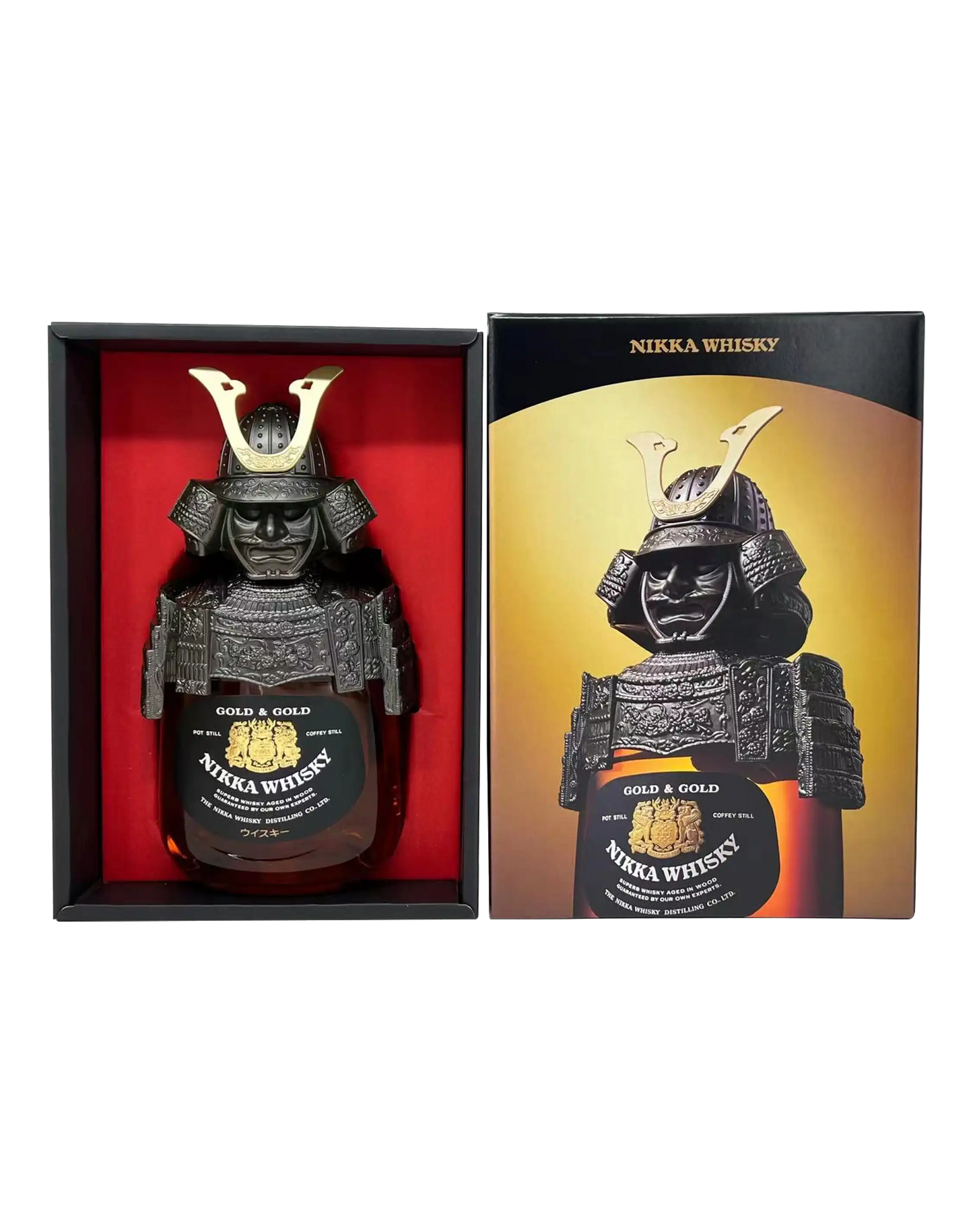 NIKKA GOLD & GOLD SAMURAI ARMOR BLENDED JAPANESE WHISKY