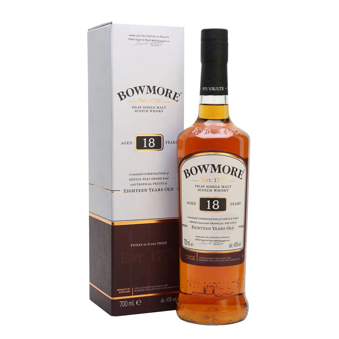 BOWMORE 18 YEARS SINGLE MALT WHISKY