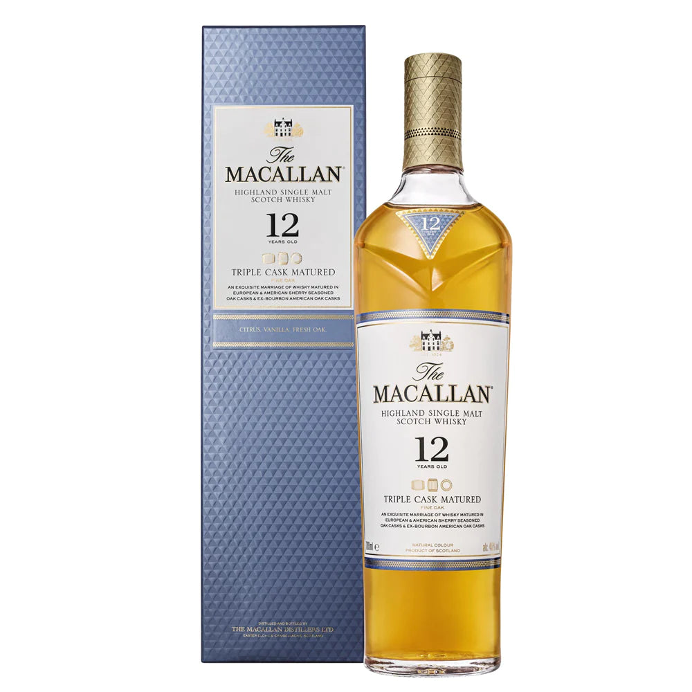 MACALLAN 12 YEARS TRIPLE CASK SINGLE MALT WHISKY