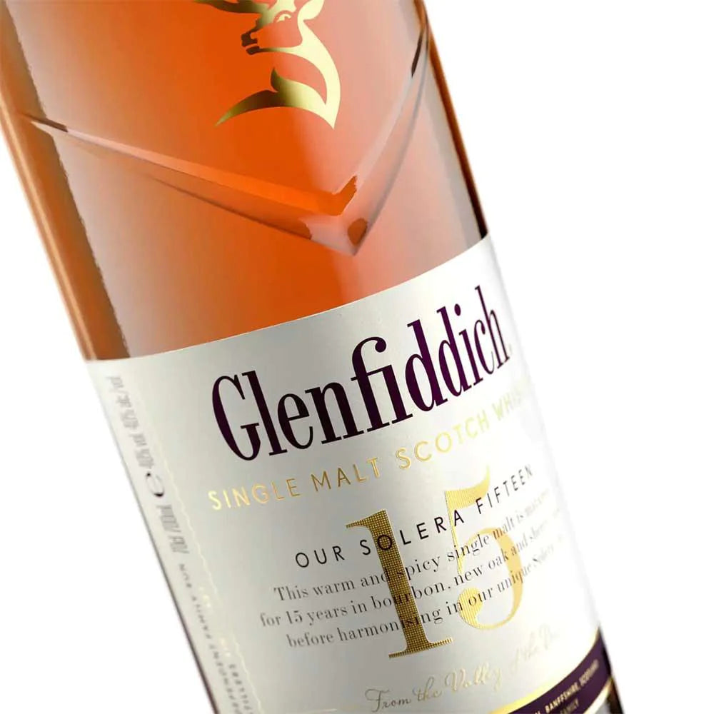 GLENFIDDICH 15 YEARS OLD SINGLE MALT WHISKY