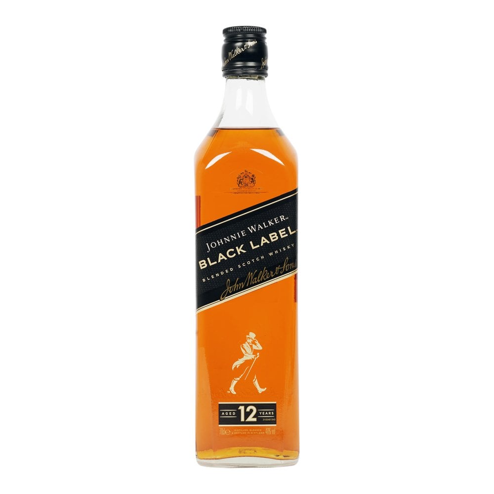 JOHNNIE WALKER BLACK LABEL 12 YEARS BLENDED SCOTCH