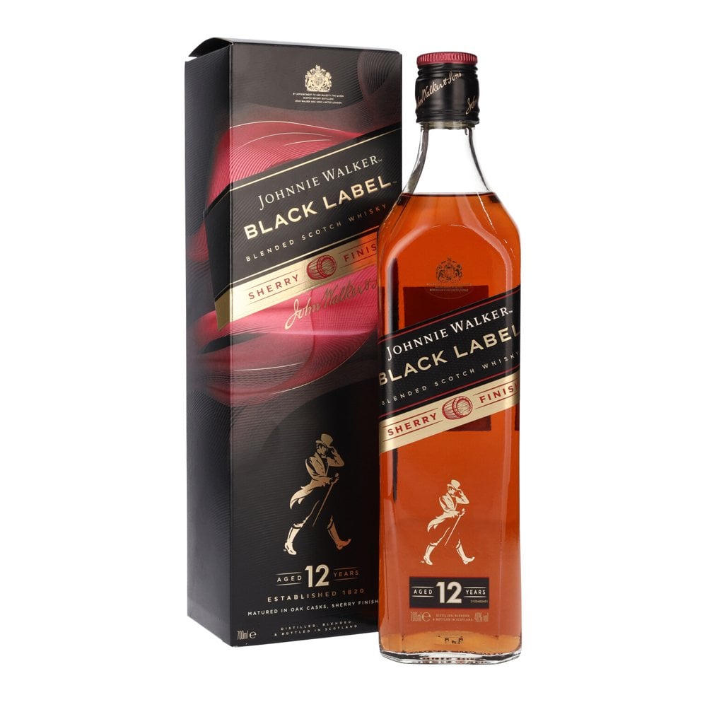 JOHNNIE WALKER BLACK LABEL SHERRY FINISH